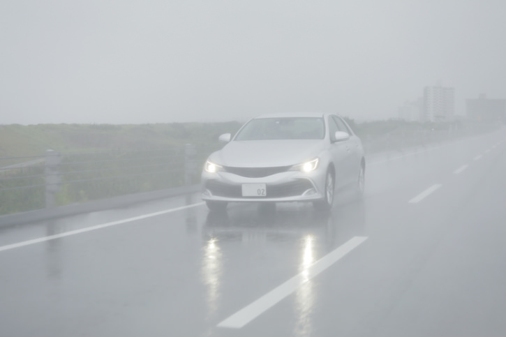 driving in the rain