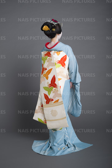 standing maiko stock photo